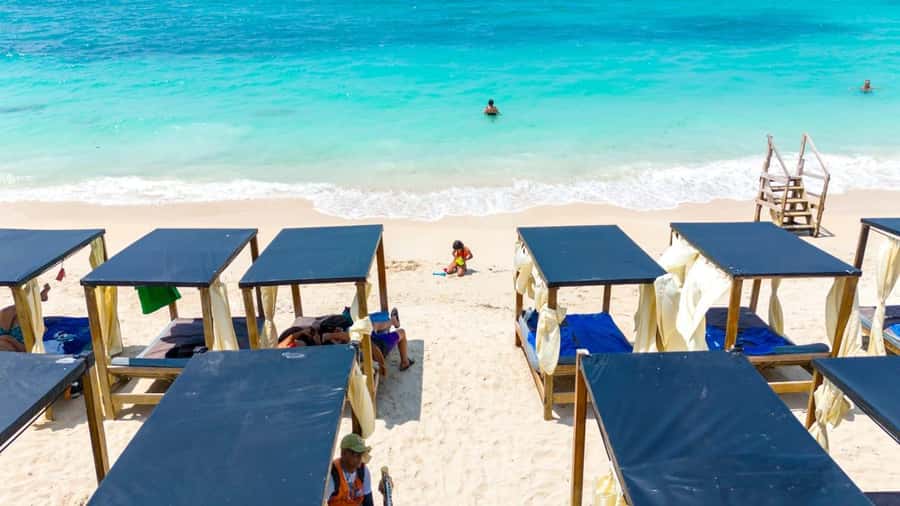 CARTAGENA: 4 islands by sport boat +oceanarium tickets - Bocha Chica on Tierra Bomba: forts, photos, and the bay view