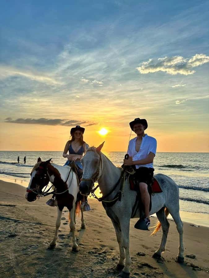 Cartagena: Horse riding on the beaches of Cartagena & PHOTOS - The Quick Walk + Caribbean Culture Brief Before Mounting