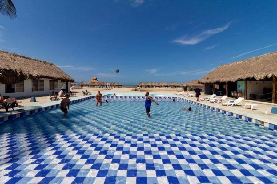 Cartagena: Mud Volcano Tour with Lunch, Pool, and Beach - Private beach club: pools and shade do the heavy lifting
