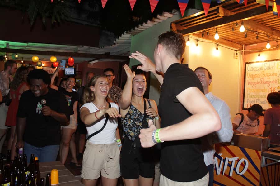 Cartagena: Pub Crawl with Dancing Lessons and Free Shots - Safety staff and guide energy: the best part most people notice