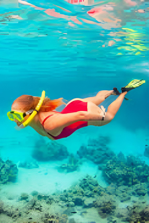 Cartagena: Tour to Playa Tranquila with Snorkeling + Luminous Plankton and Parasol - City vibe by bus and return to the Torre del Reloj