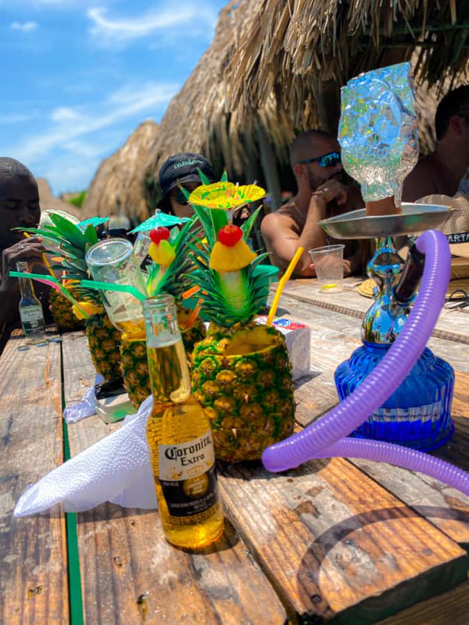 Cholon Forever Boat Party - The boat setup: 20 people, stereo sound, and cooler ice