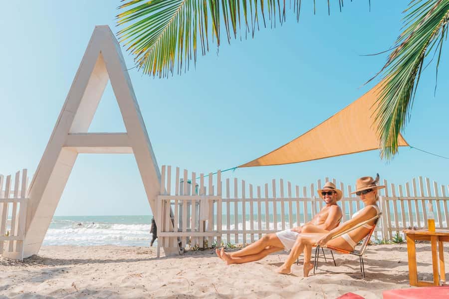 Eco-Luxury Beach Escape at Pink Mango, Tierra Bomba - Pink Mango Beach Club: eco-luxury with real Caribbean views