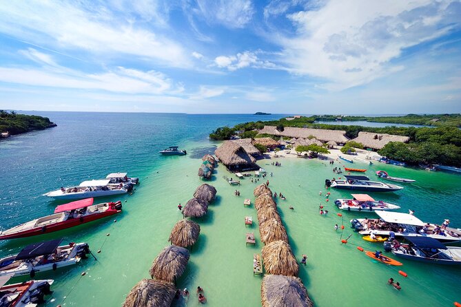 Full Day by the islands of the Rosary Cartagena - Isla Grande snorkel stop: short session, colorful coral waters