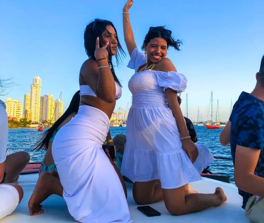 Party Boat in Cartagena Bay with NightClub Ticket - Sunset from the sea: why your view may vary at Bocagrande