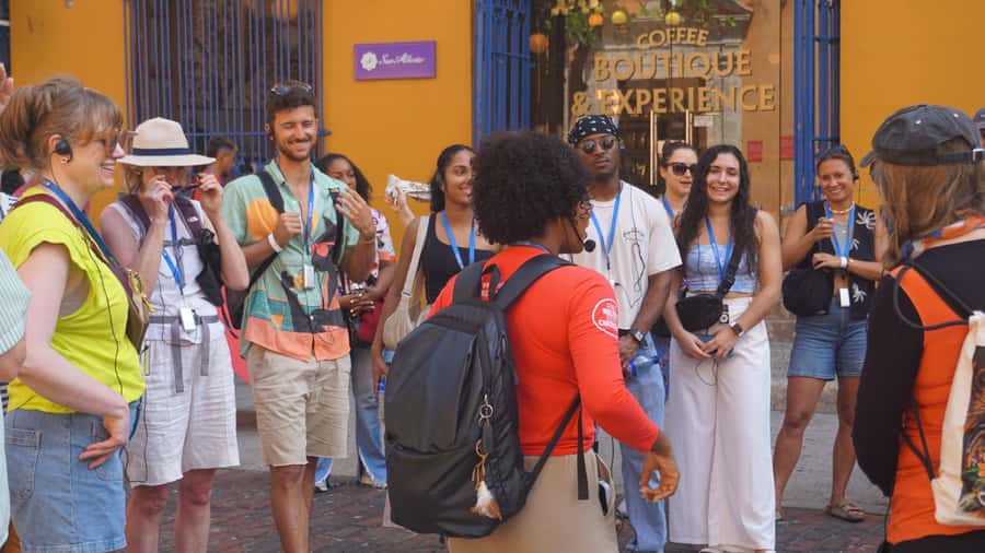 Shared Cartagena Old City Tour with Wireless Audio System - Palace of the Inquisition: power written into place