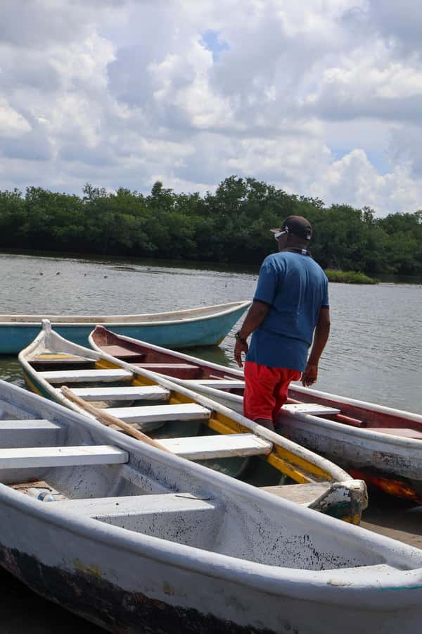 Typical lunch on beach, mangrove tour & fishing with natives - Artisanal fishing demo turns hands-on: nets, crabpots, and participation